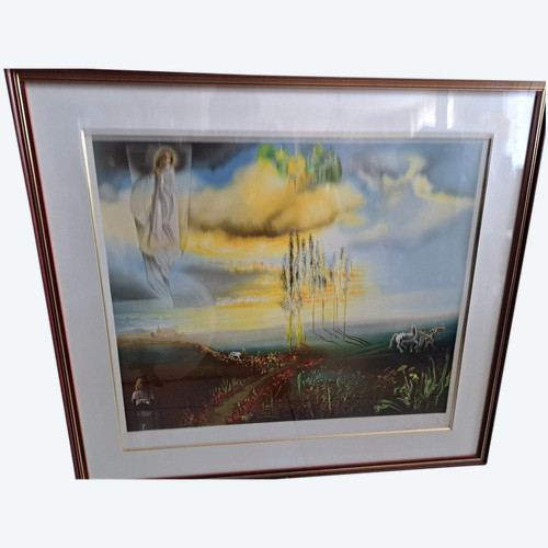 Lithographie Salvador Dali (1904-1989) - Mystische Vision "exp 115/295.".