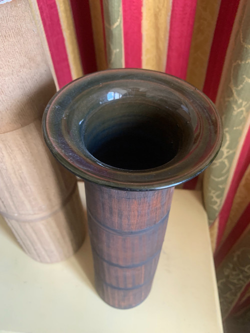 Ensemble de deux vases en terre cuite des années 70/80