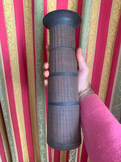 Ensemble de deux vases en terre cuite des années 70/80