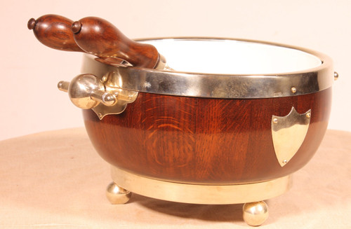 Salad Bowl With Its Cutlery 19th Century