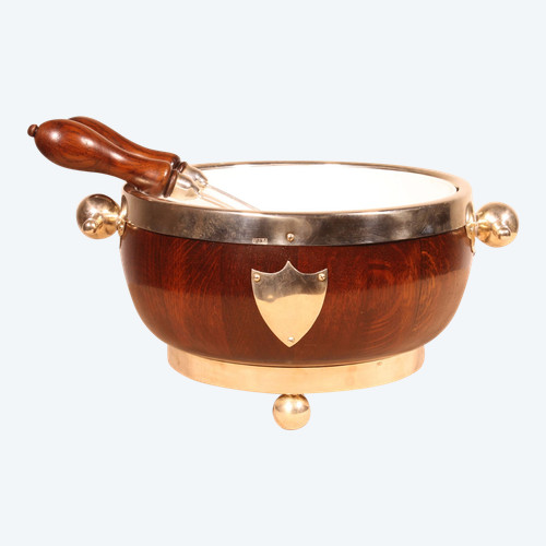 Salad Bowl With Its Cutlery 19th Century