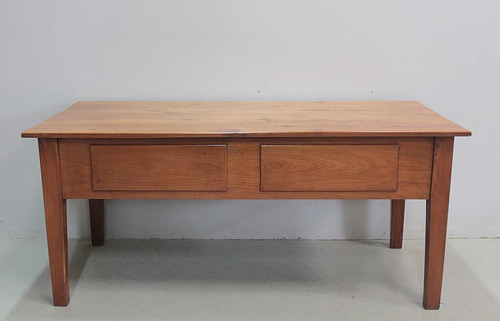 Table-Bureau en Merisier XIXe