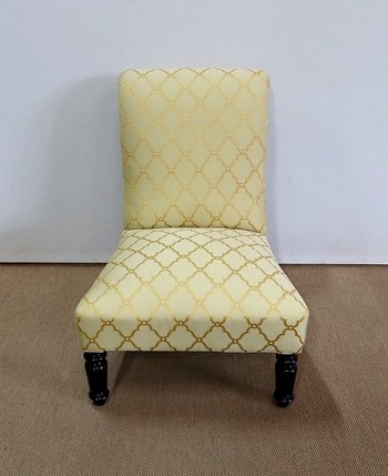 Paar kleine Napoleon III Kaminsessel - Mitte des 19. Jahrhunderts