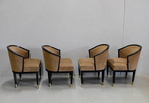 Suite de 4 fauteuils Art Déco – XXe