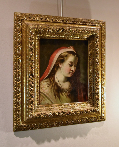 Gaspare Diziani (Belluno 1689 – Venezia 1767), Ritratto di giovane principessa (Salomè?)