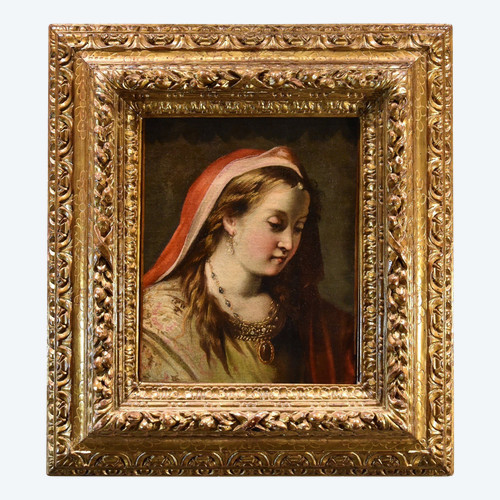 Gaspare Diziani (Belluno 1689 – Venezia 1767), Ritratto di giovane principessa (Salomè?)