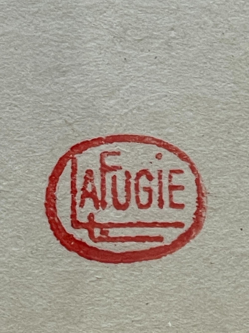 Léa LAFUGIE (1890-1972), gouache d'une danseuse birmane