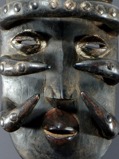 Ouest De La Côte D’ivoire, Peuple Bété, Première Moitié Du XXème Siècle, Superbe Masque En Bois.