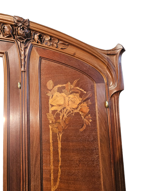 Chambre à Coucher Art nouveau Ecole de Nancy "Aux Roses"