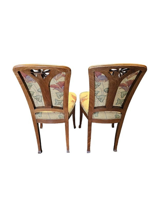 Camille Gauthier Ensemble de Salon Art Nouveau "Aux Ombelles"