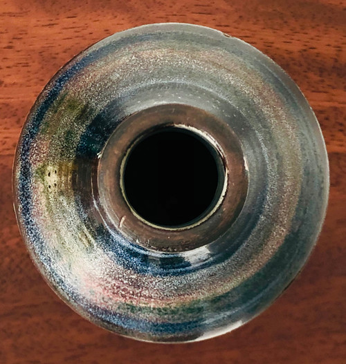 Vaso in ceramica "Le cavalier" di Raymonde Leduc, Francia 1960