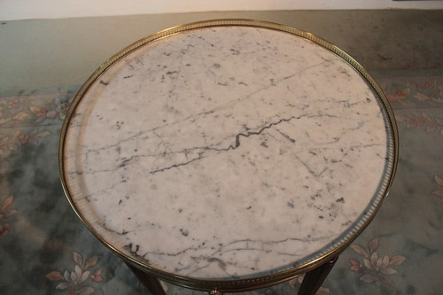 Table Bouillotte en Acajou Début XXe