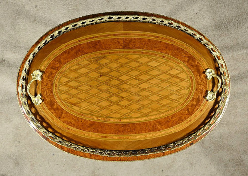 Fioriera in Intarsio di Legno Pregiato, Periodo Napoleone III – Metà del XIX Secolo