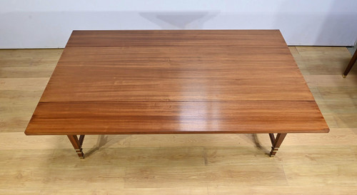 Importante Table à Volets en Acajou Sapelli, style Directoire – 1970