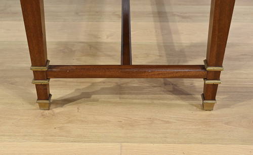 Importante Table à Volets en Acajou Sapelli, style Directoire – 1970