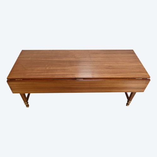 Importante Table à Volets en Acajou Sapelli, style Directoire – 1970
