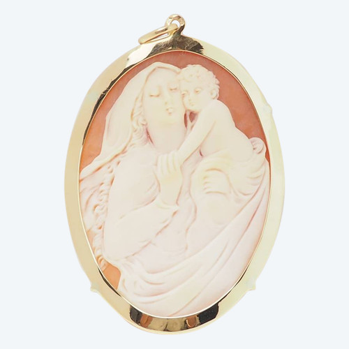 Pendente Cammeo in oro giallo