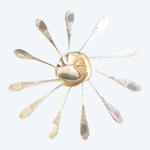 Art Nouveau mocha spoons