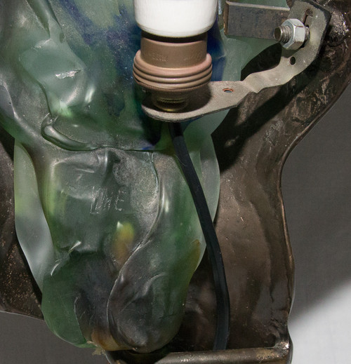 Lampada scultura di Yves Lohe anni '90
