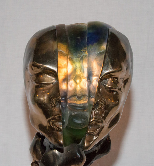Lampada scultura di Yves Lohe anni '90