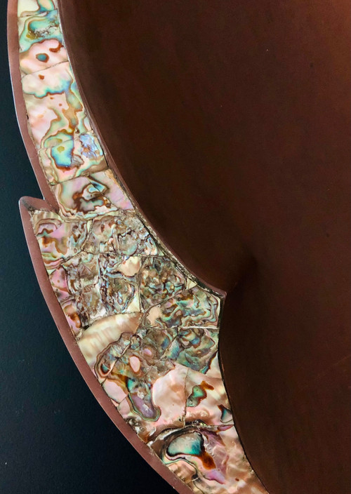 “Fish” cup in copper and mother-of-pearl by G. Espinosa, Mexico 1960s