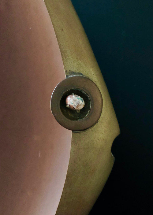 “Fish” cup in copper and mother-of-pearl by G. Espinosa, Mexico 1960s