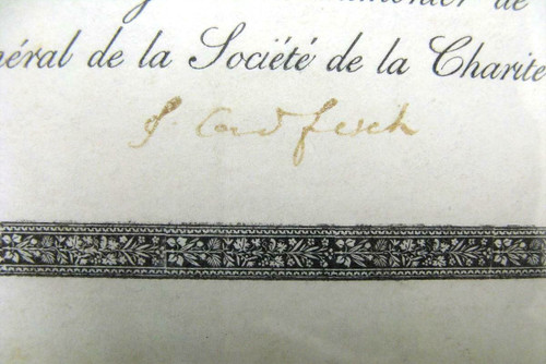 Patent unterzeichnet von Kaiserin Marie Louise. 1. Reich. Napoleon 1