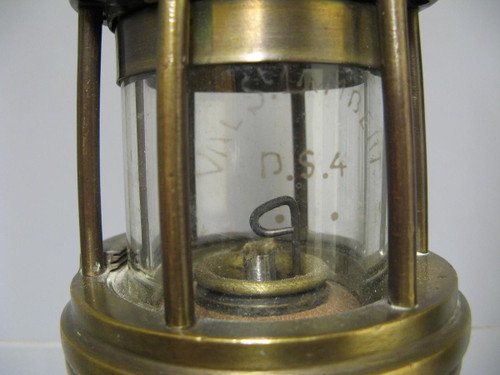 Paire De Lampes De Mineur Dufrane Castiau De Reconnaisance. 