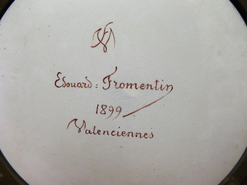 Dipinto su porcellana di Edouard Fromentin 1899.