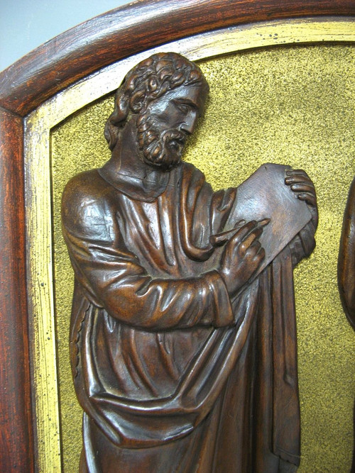 Scuola francese del XVII secolo. Evangelisti San Luca e San Matteo.