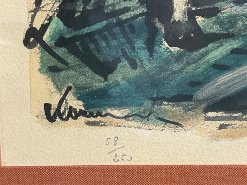 Maurice De Vlaminck (1876-1958) Collotype Et Pochoir - éditeur Guy Spitzer - lithographie 
