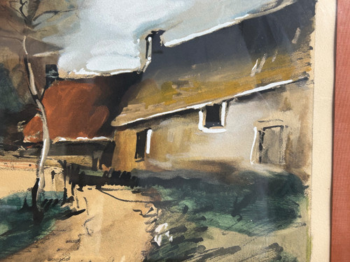 Maurice De Vlaminck (1876-1958) Collotype Et Pochoir - éditeur Guy Spitzer - lithographie 