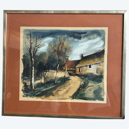 Maurice De Vlaminck (1876-1958) Collotype Et Pochoir - éditeur Guy Spitzer - lithographie 