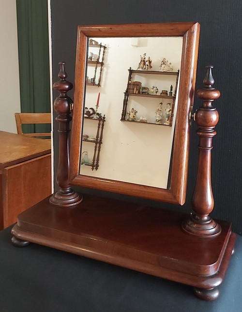 Psyché de table anglaise en acajou