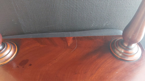 Psyché de table anglaise en acajou