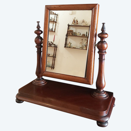 Psyché de table anglaise en acajou