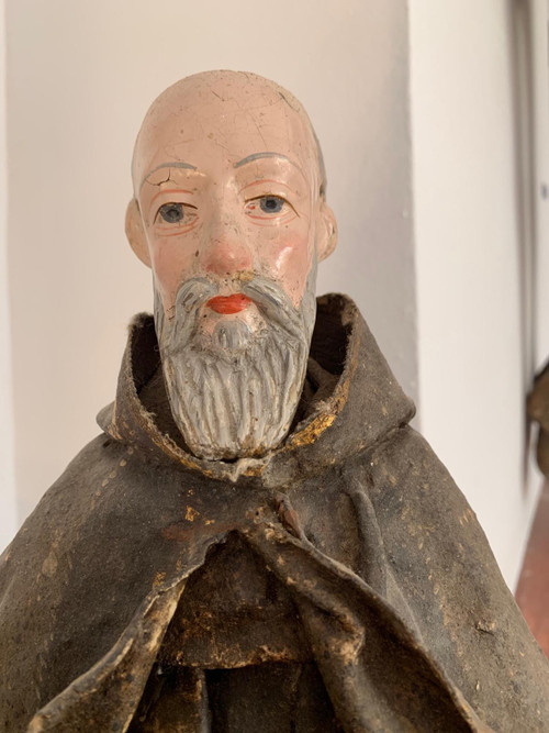 San Pedro de Alcantara sculpture 18th century