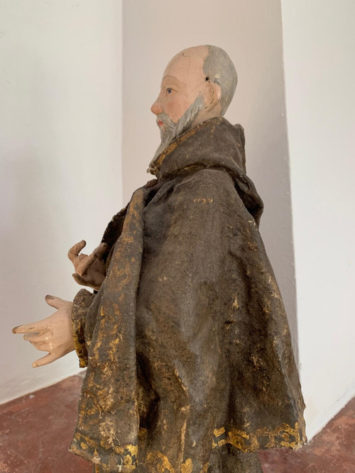 San Pedro de Alcantara sculpture 18th century