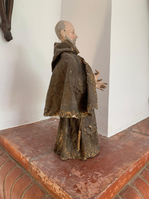 San Pedro de Alcantara sculpture 18th century