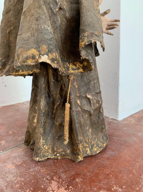 San Pedro de Alcantara sculpture 18th century