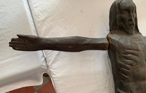 Grande Cristo romanico rustico