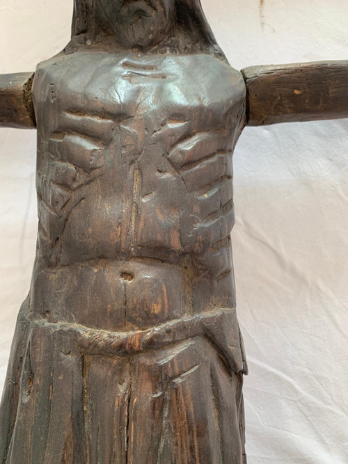 Grande Cristo romanico rustico