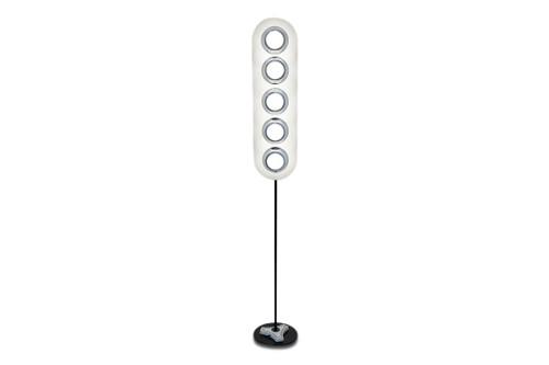 Angelo Cucci. Lacquered metal floor lamp. Circa 1960.