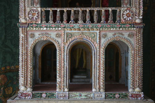 Model of a palace with shells, Italy, late 19th century