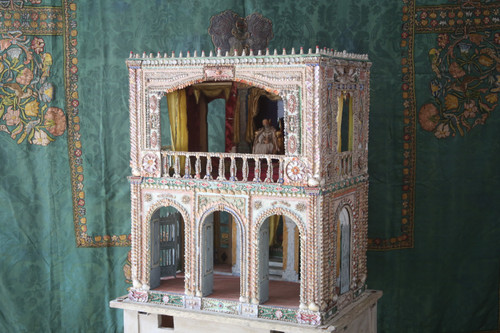 Model of a palace with shells, Italy, late 19th century