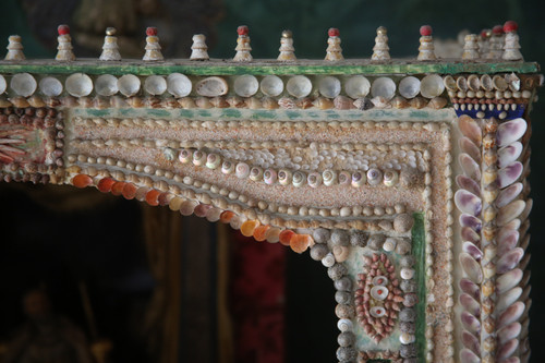 Model of a palace with shells, Italy, late 19th century