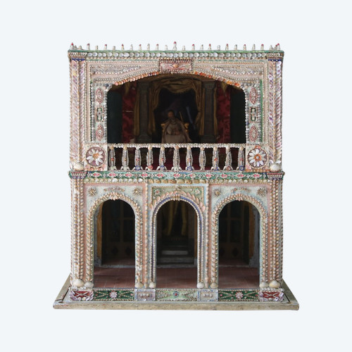 Model of a palace with shells, Italy, late 19th century