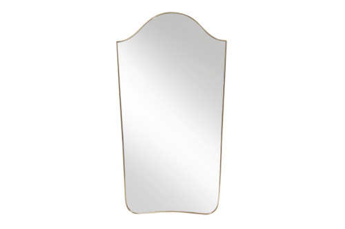 “Chapeau de gendarme” mirror in gilded brass. 1960s.