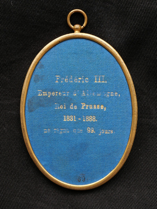 École FRANÇAISE ou ALLEMANDE en 1888, Portrait de Frédéric III de Prusse