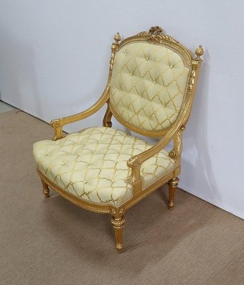 Paire de Fauteuils à la Reine Louis XVI, époque Napoléon III – Milieu XIXème